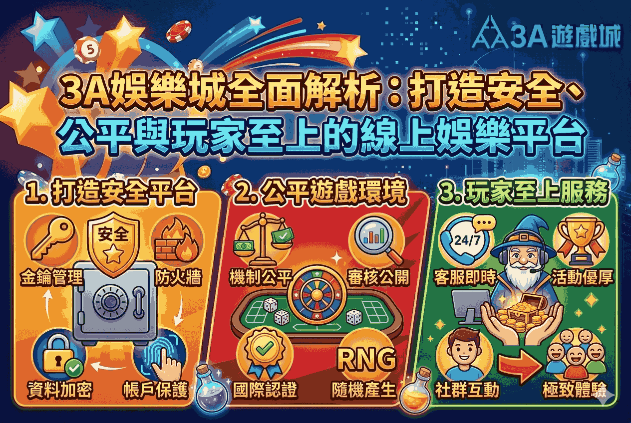 3a 娛樂城全面解析:打造安全、公平與玩家至上的線上娛樂平台